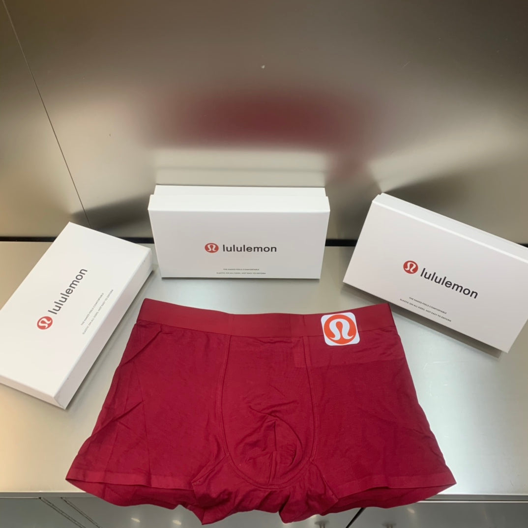 Lululemon slate red side emblem boxer briefs - view 2