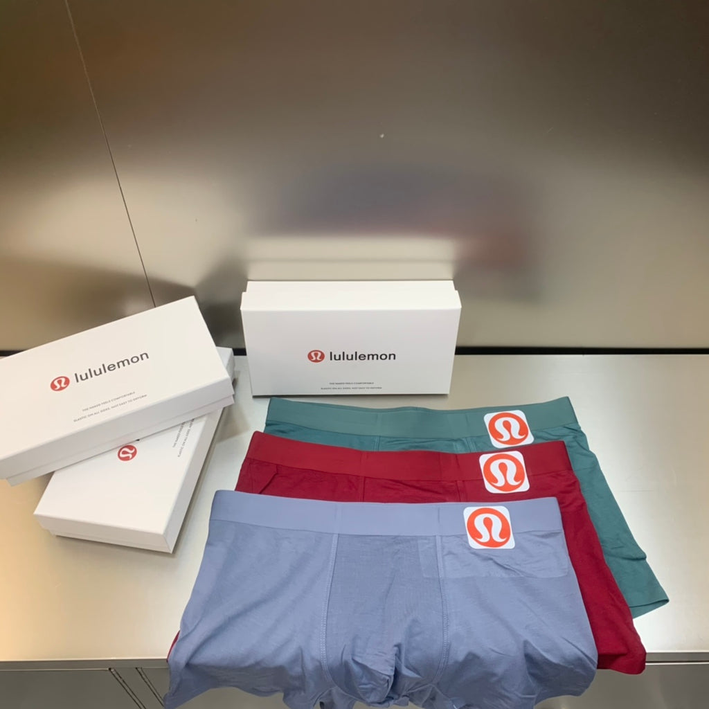 Lululemon slate red side emblem boxer briefs - view 4