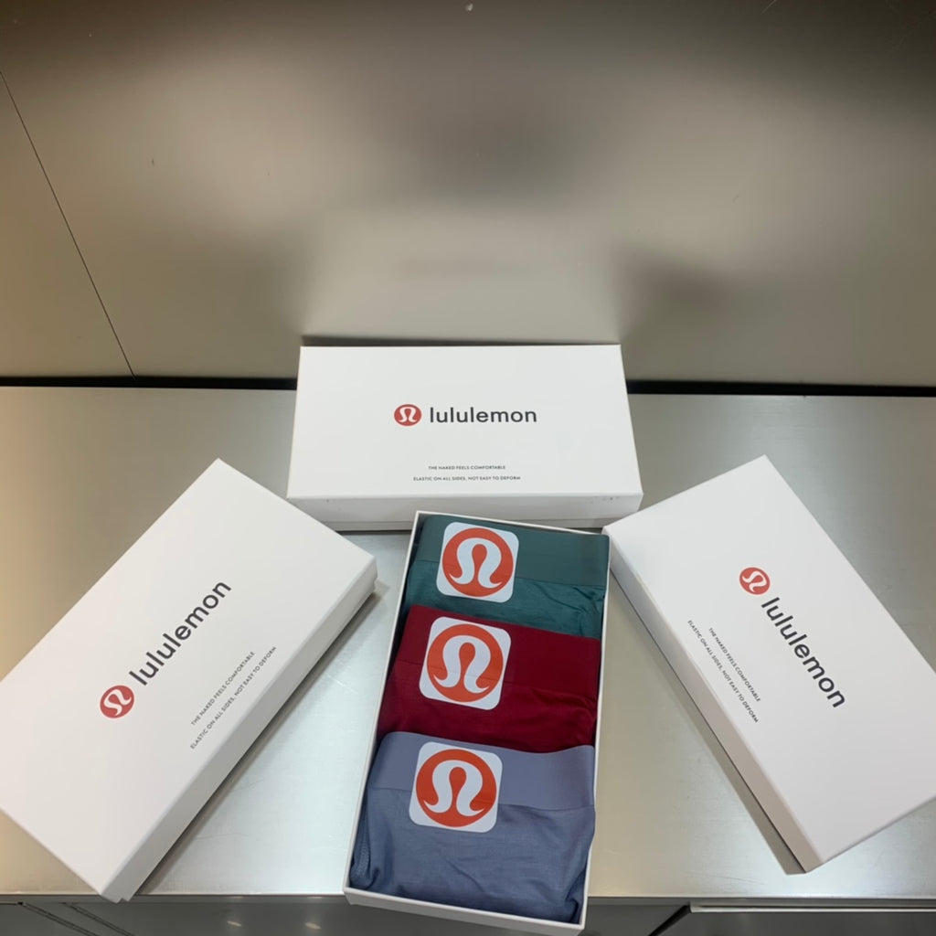 Lululemon slate red side emblem boxer briefs - view 6