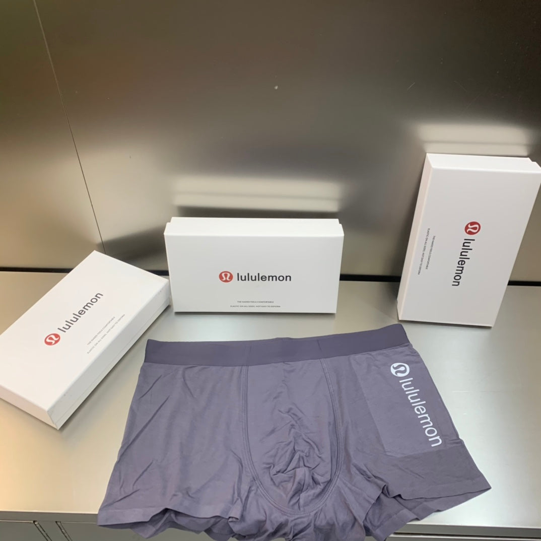 Lululemon black vertical side letter boxer briefs - view 3