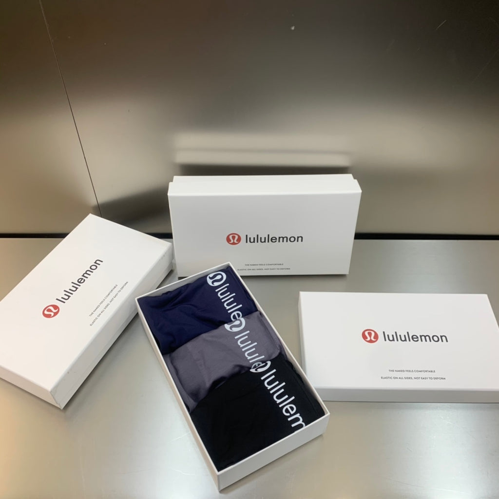 Lululemon black vertical side letter boxer briefs - view 6