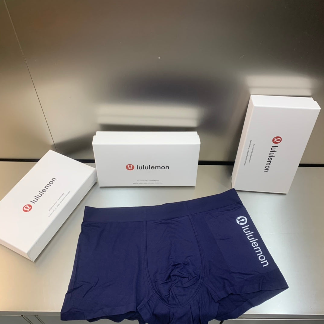 Lululemon black vertical side letter boxer briefs - view 2