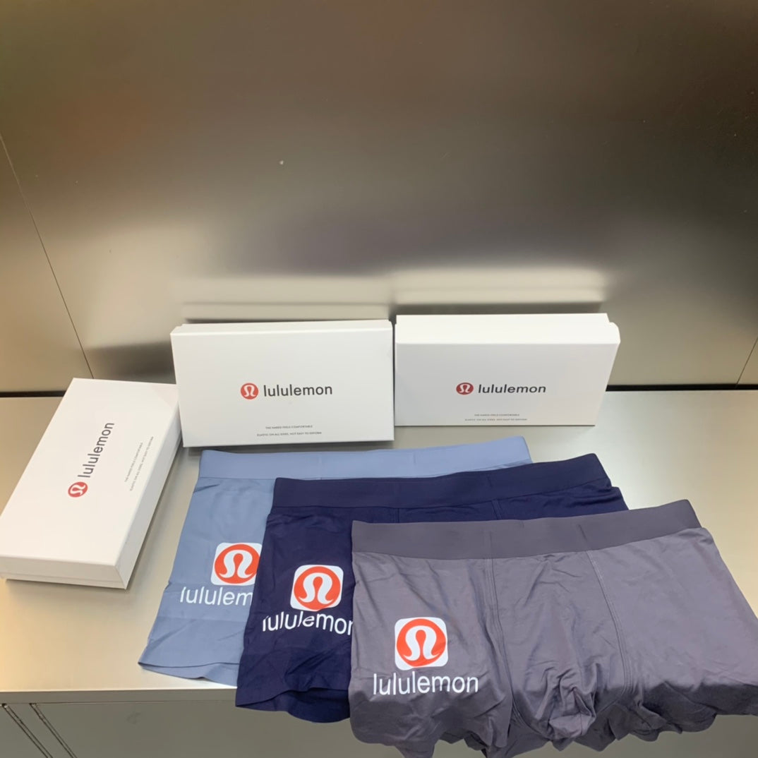 Lululemon gray red side emblem boxer briefs - view 4