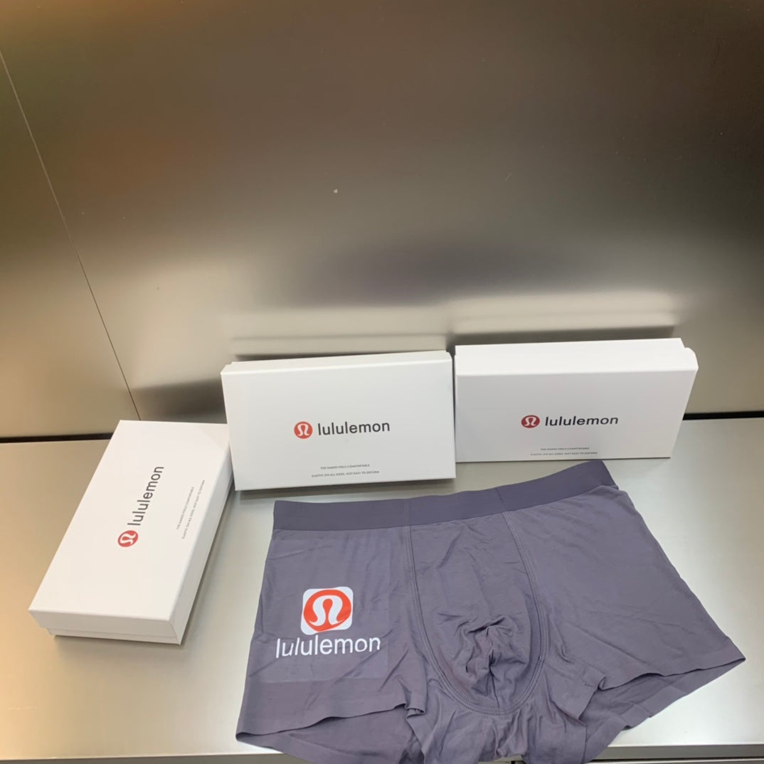 Lululemon gray red side emblem boxer briefs - view 1