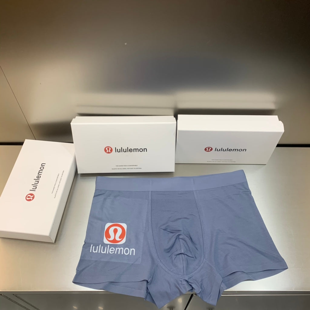 Lululemon gray red side emblem boxer briefs - view 3