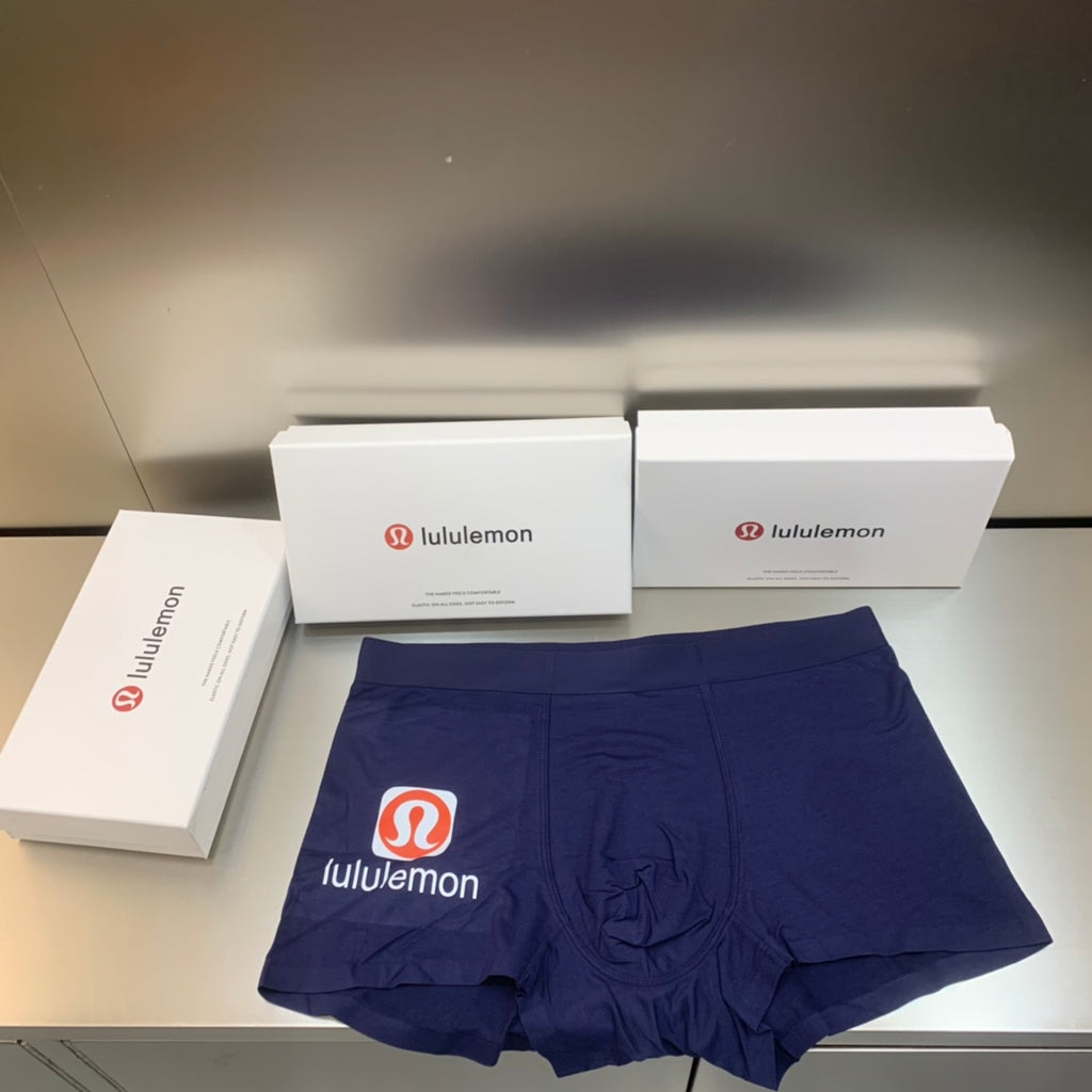 Lululemon gray red side emblem boxer briefs - view 2