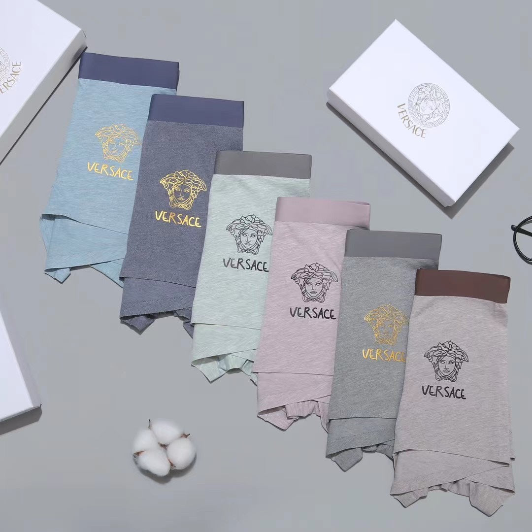 Versace pastel medusa wordmark boxer briefs - view 1