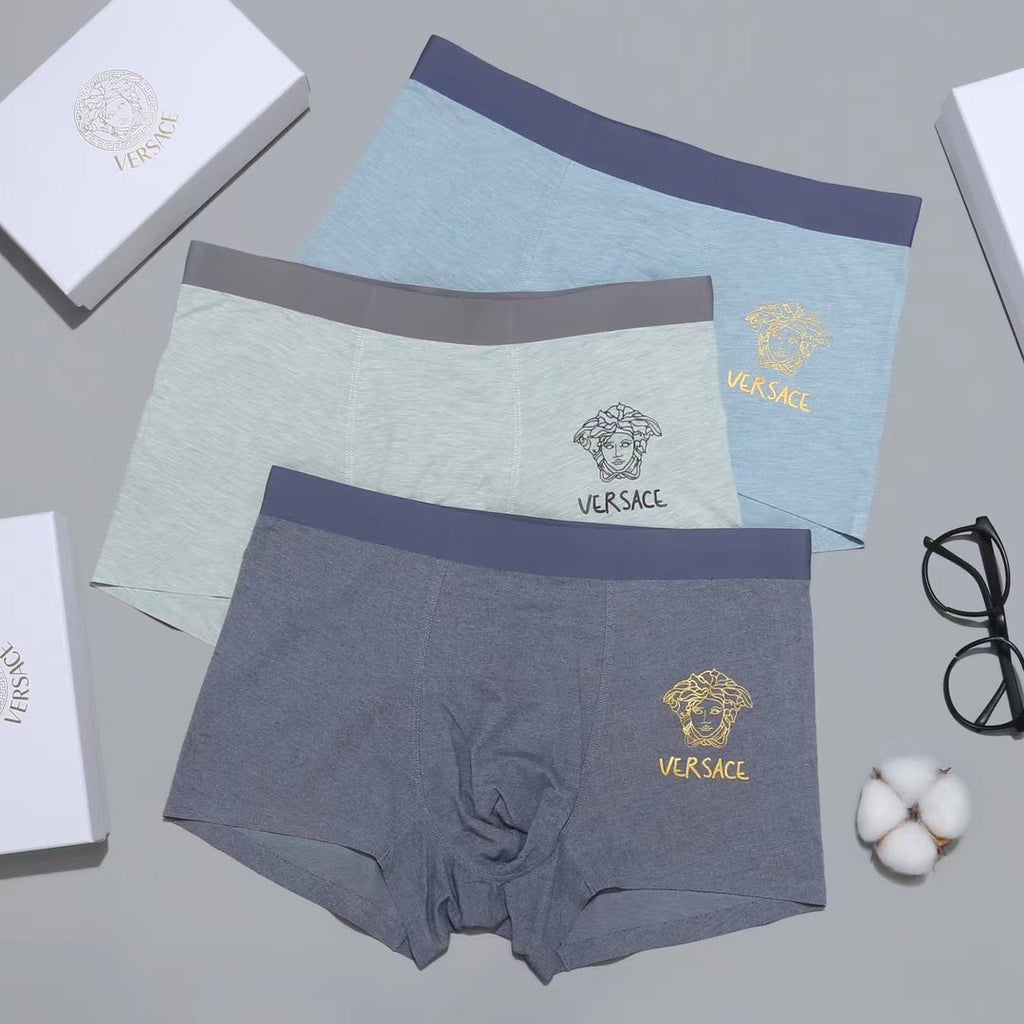 Versace pastel medusa wordmark boxer briefs - view 3