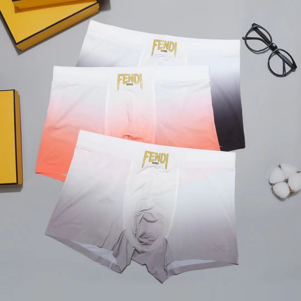 Fendi gradient side wordmark boxer briefs - view 1