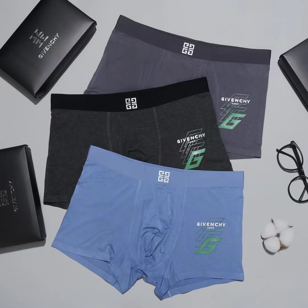 Givenchy green letter side graphic boxer briefs - view 10