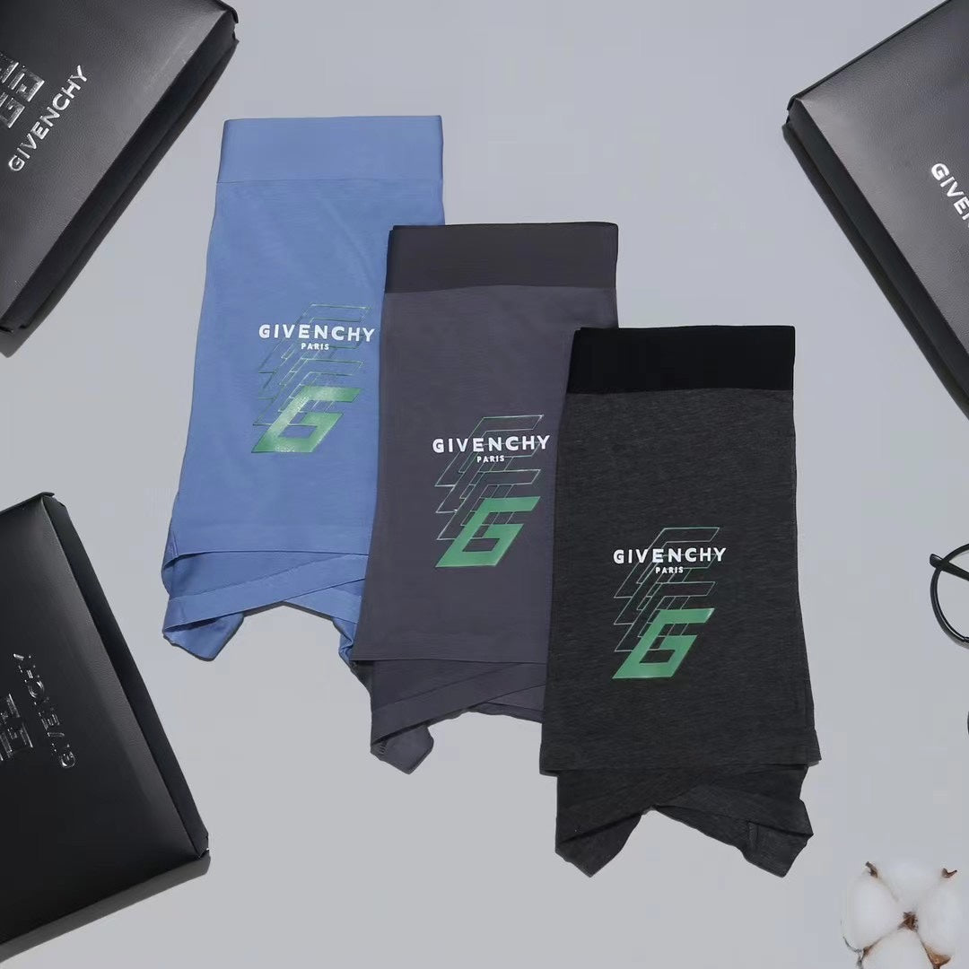 Givenchy green letter side graphic boxer briefs - view 13