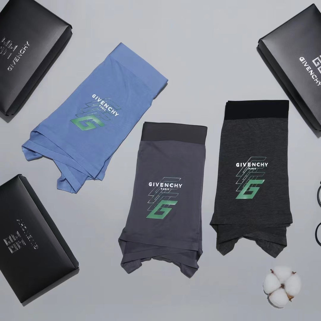 Givenchy green letter side graphic boxer briefs - view 14
