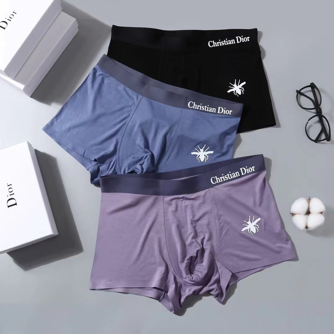 Dior bee and lettered waist boxer briefs - view 1