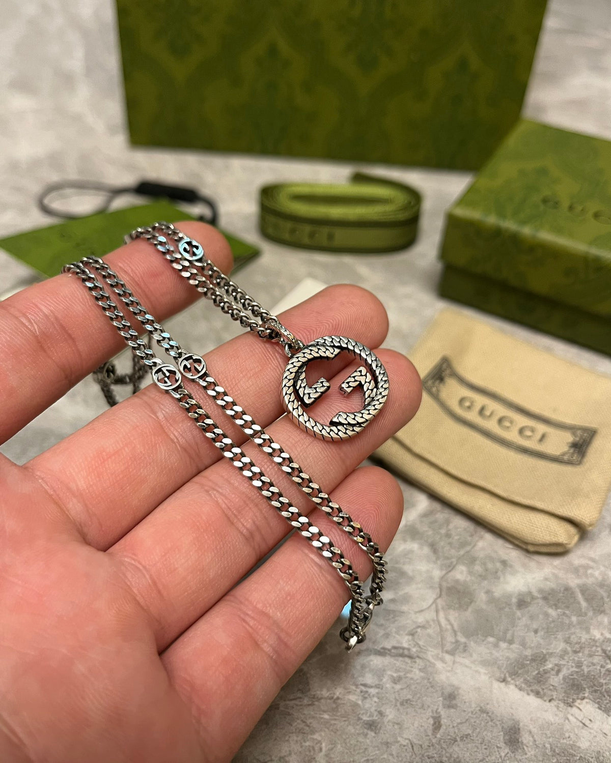 Gucci Rectangular Pendant Chain Jewelry Options - album image 2