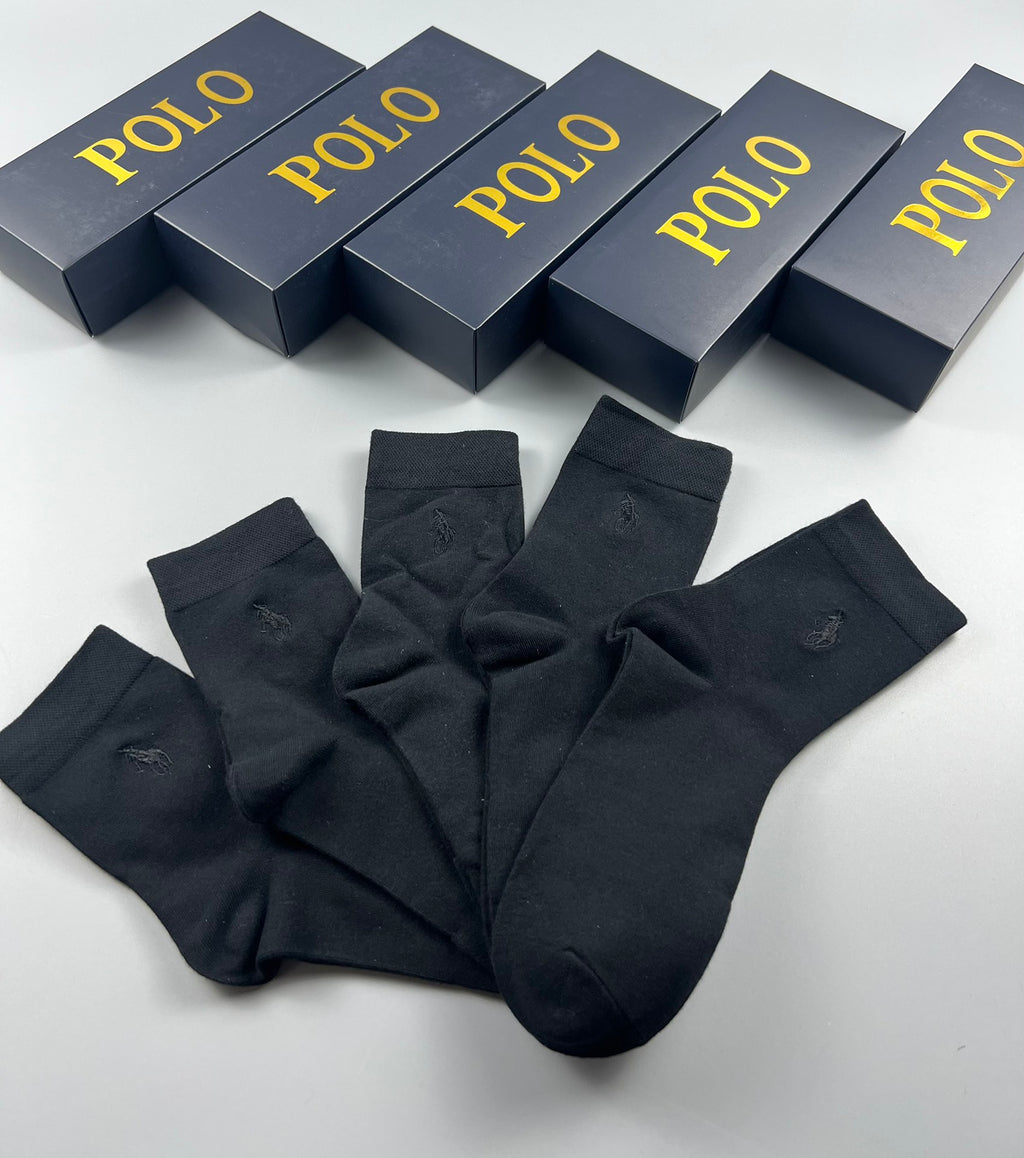 Polo Ralph Lauren black tonal pony socks, image 8