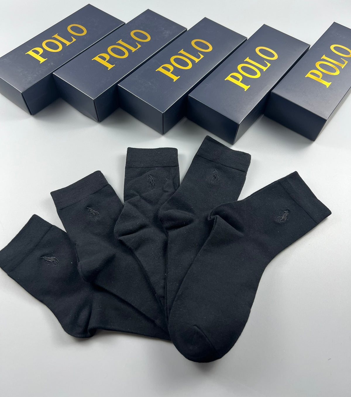Polo Ralph Lauren black tonal pony socks, image 8