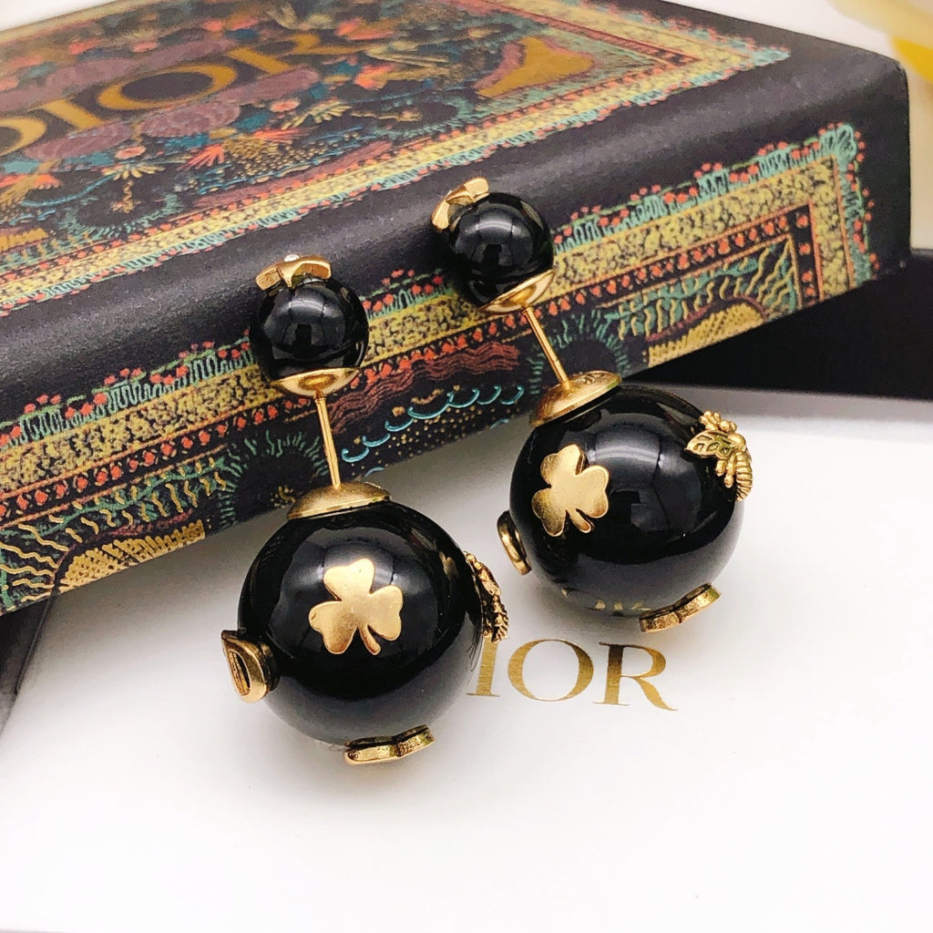 Dior Black Orb Star Earrings - product image 8