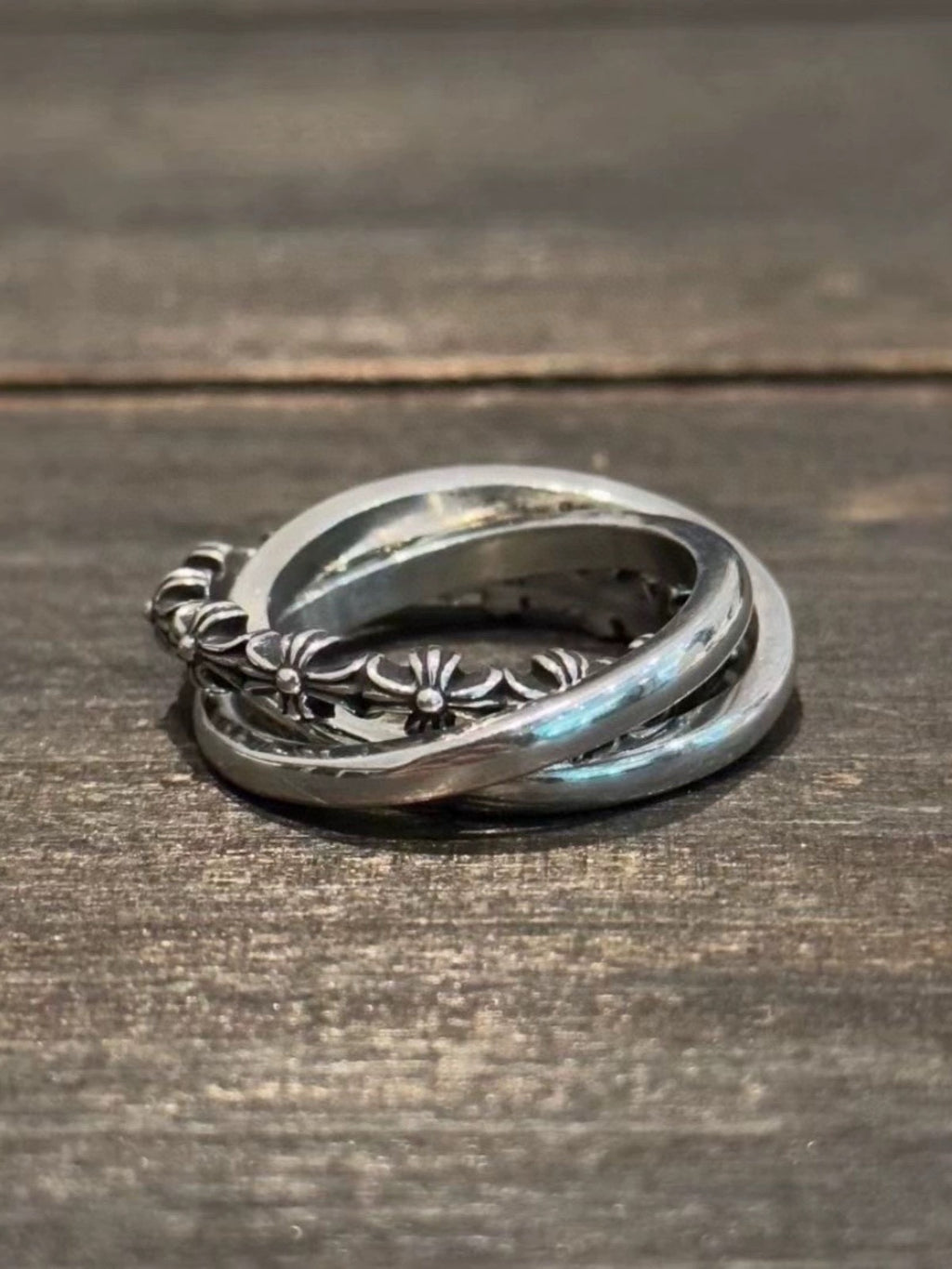 Chrome Hearts Interlocking Triple Band Ring - album image 9