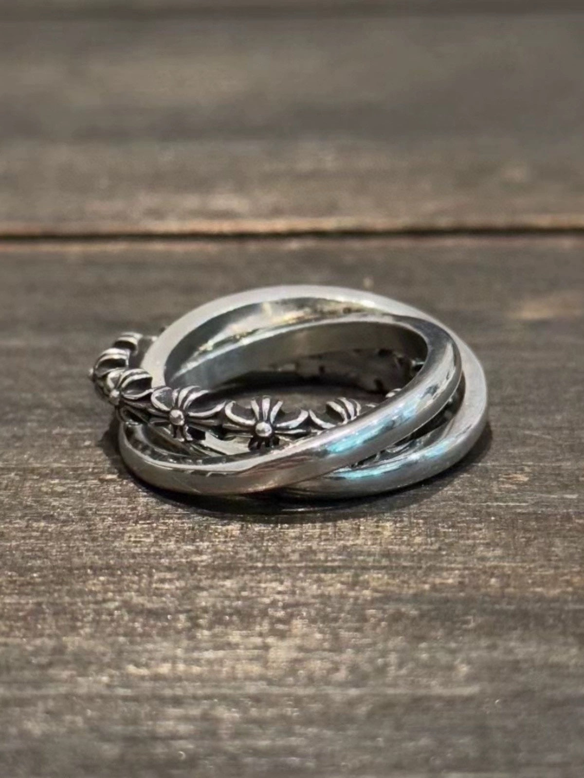 Chrome Hearts Interlocking Triple Band Ring - album image 9