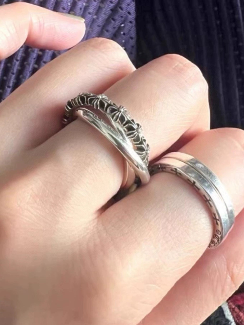 Chrome Hearts Interlocking Triple Band Ring - album image 5