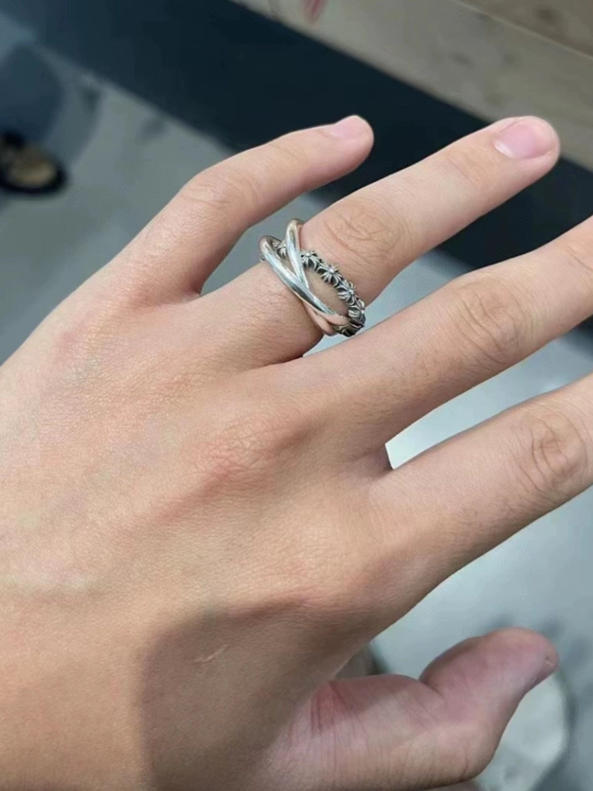 Chrome Hearts Interlocking Triple Band Ring - album image 7