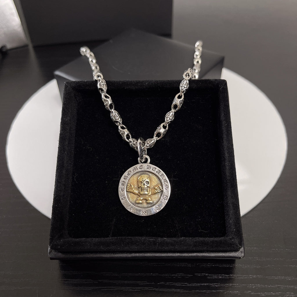 Chrome Hearts Two-Tone Round Medallion Necklace - album image 1