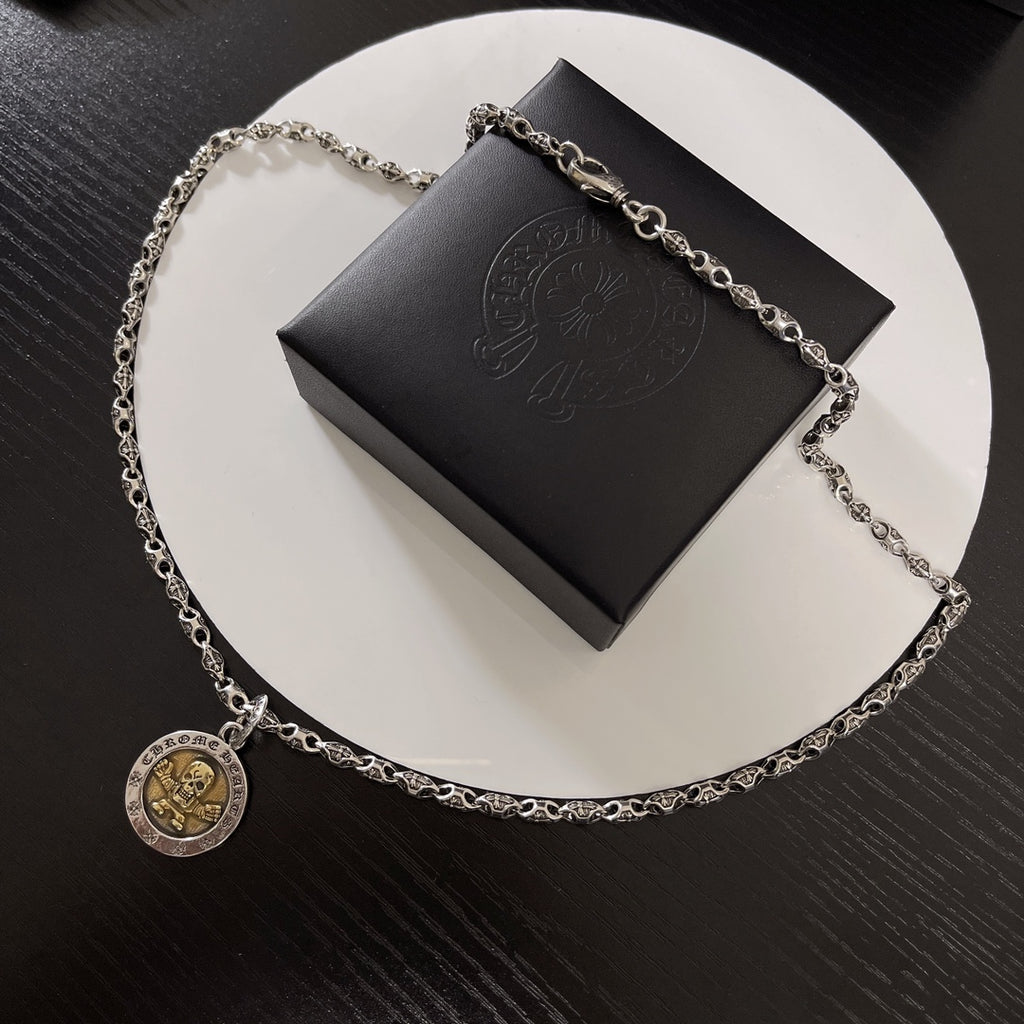 Chrome Hearts Two-Tone Round Medallion Necklace - album image 7