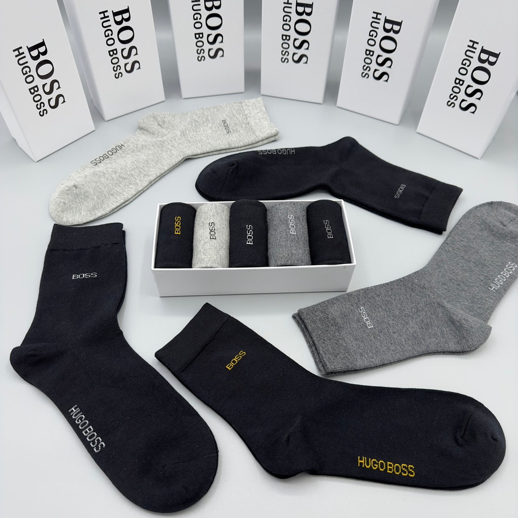 BOSS Small Wordmark Crew Socks with Contrasting Lettering - image 6