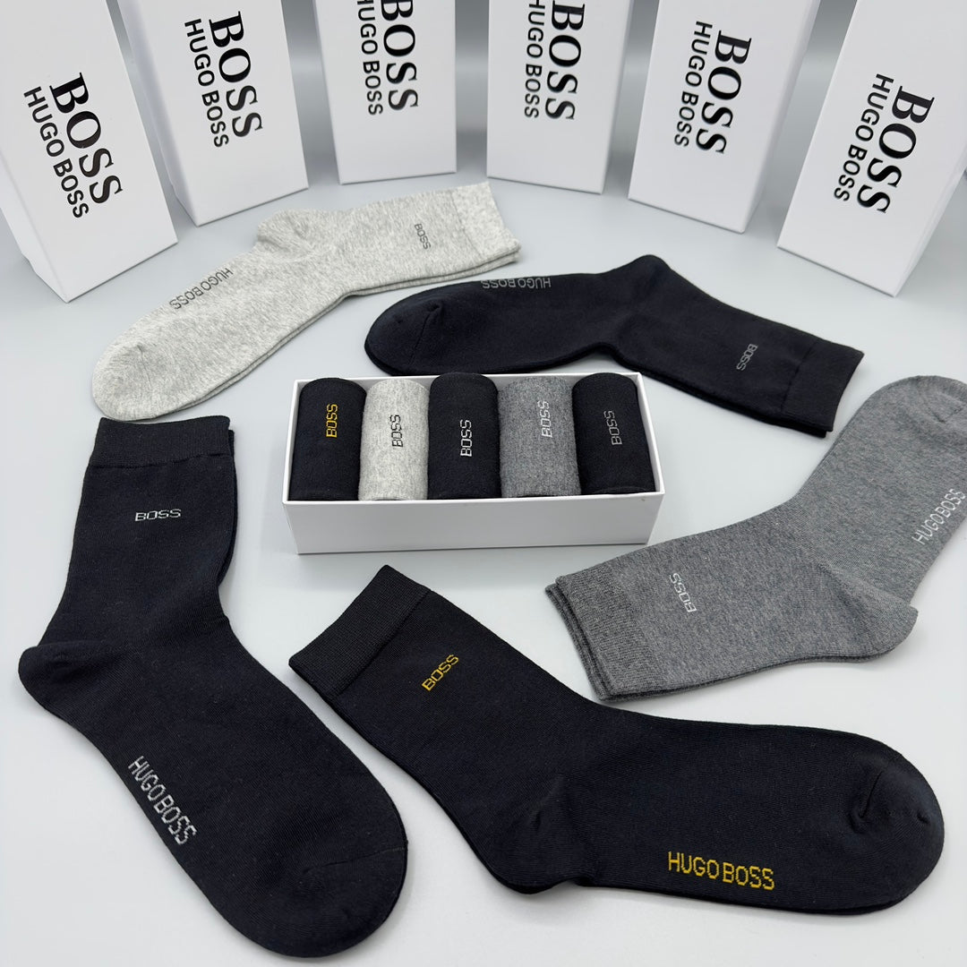BOSS Small Wordmark Crew Socks with Contrasting Lettering - image 6