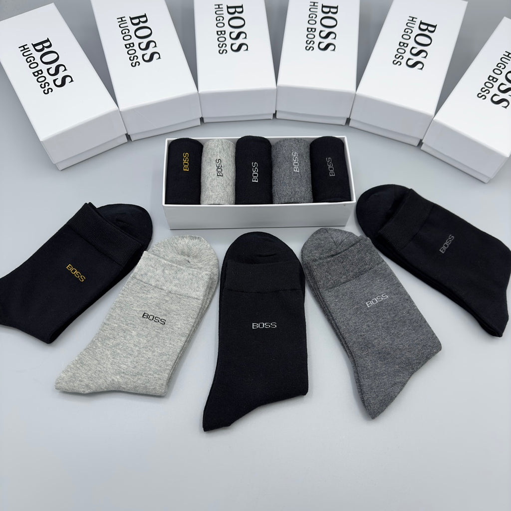 BOSS Small Wordmark Crew Socks with Contrasting Lettering - image 9