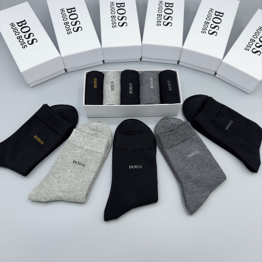 BOSS Small Wordmark Crew Socks with Contrasting Lettering - image 9