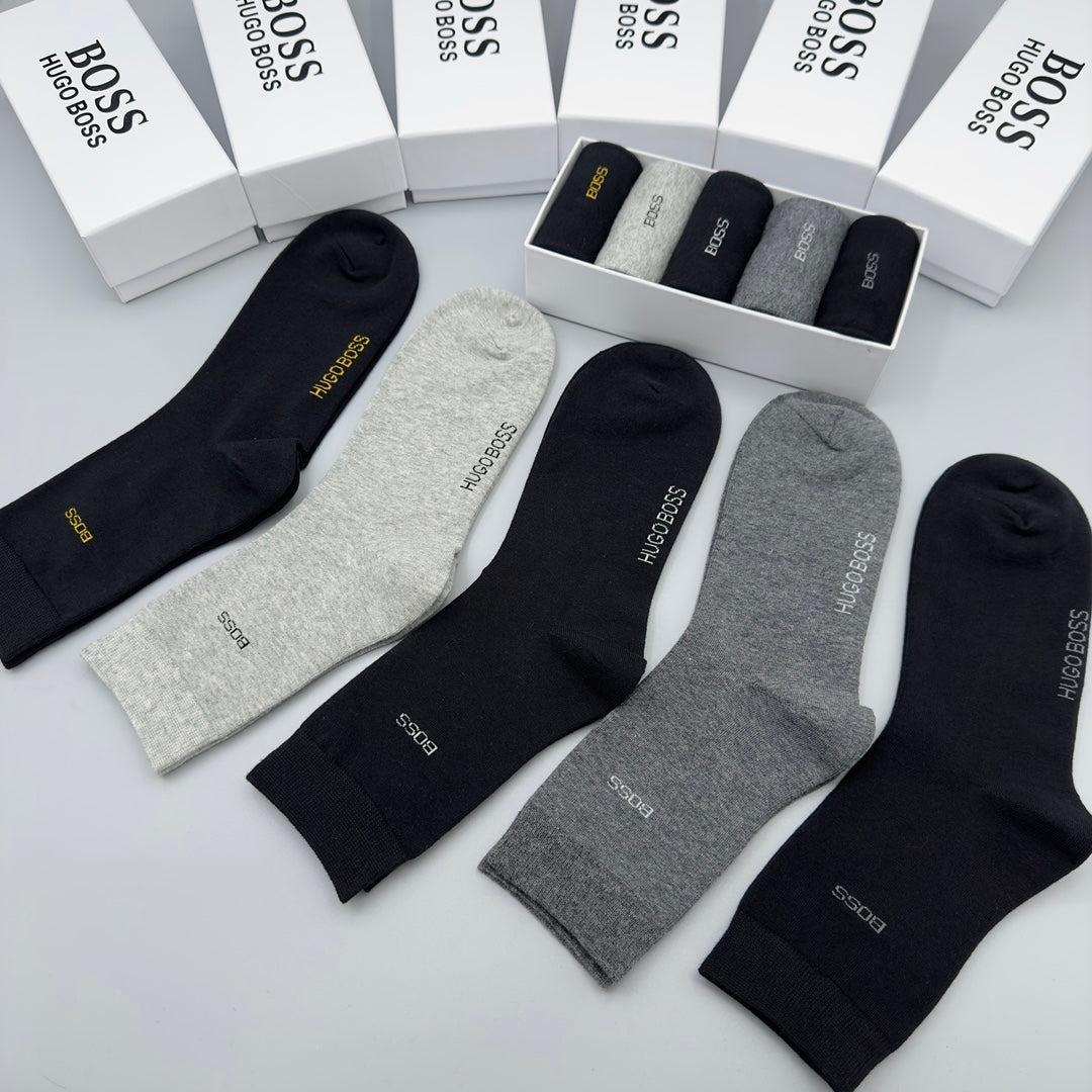BOSS Small Wordmark Crew Socks with Contrasting Lettering - image 8