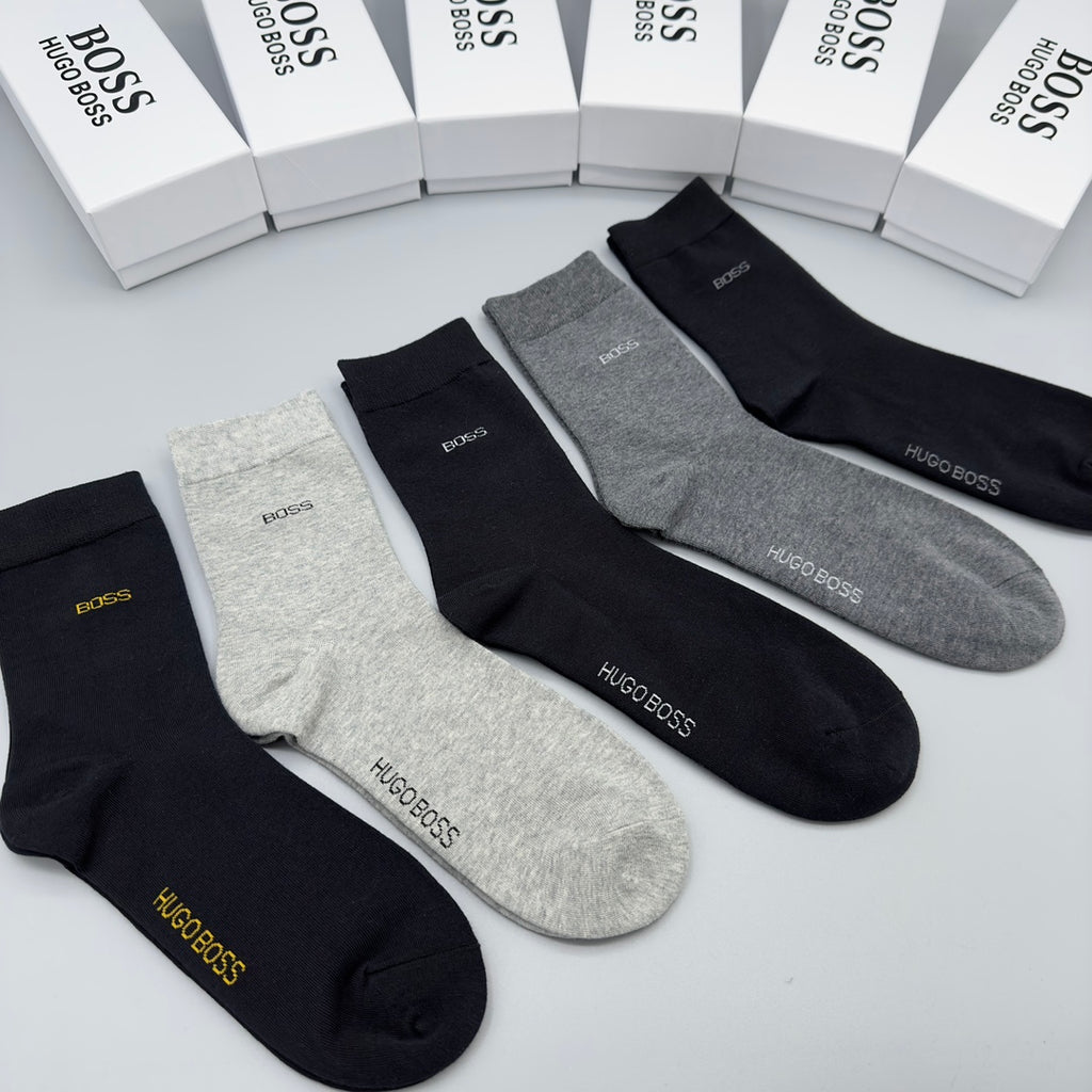 BOSS Small Wordmark Crew Socks with Contrasting Lettering - image 7