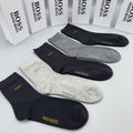 BOSS Small Wordmark Crew Socks with Contrasting Lettering - image 1