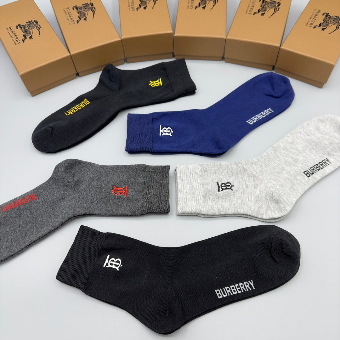 Burberry tb wordmark crew crew socks - view 9