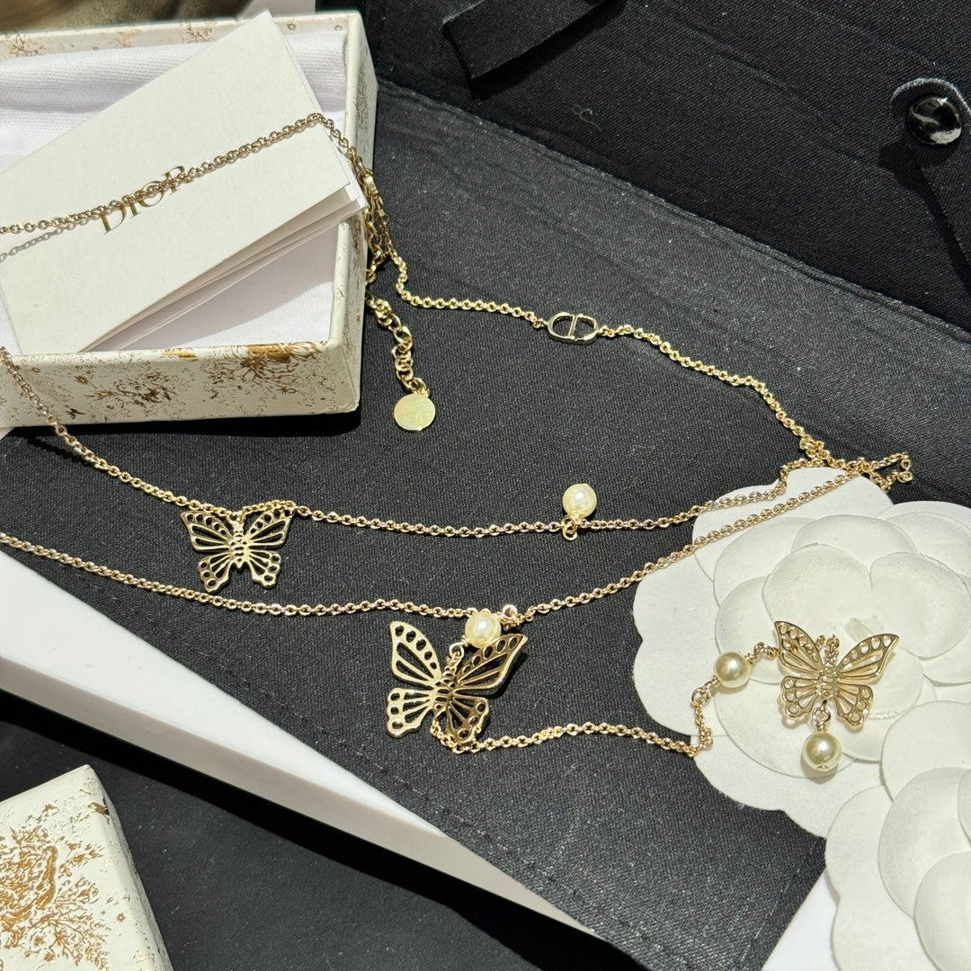 Dior Butterfly Layered Long Necklace - product image 6