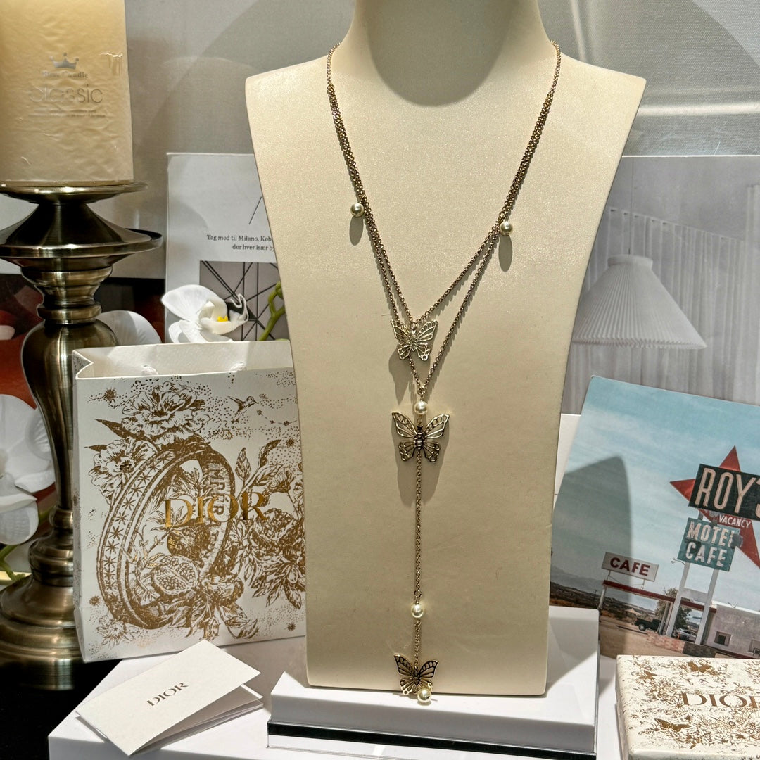 Dior Butterfly Layered Long Necklace - product image 1