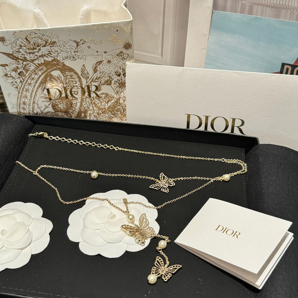 Dior Butterfly Layered Long Necklace - product image 3