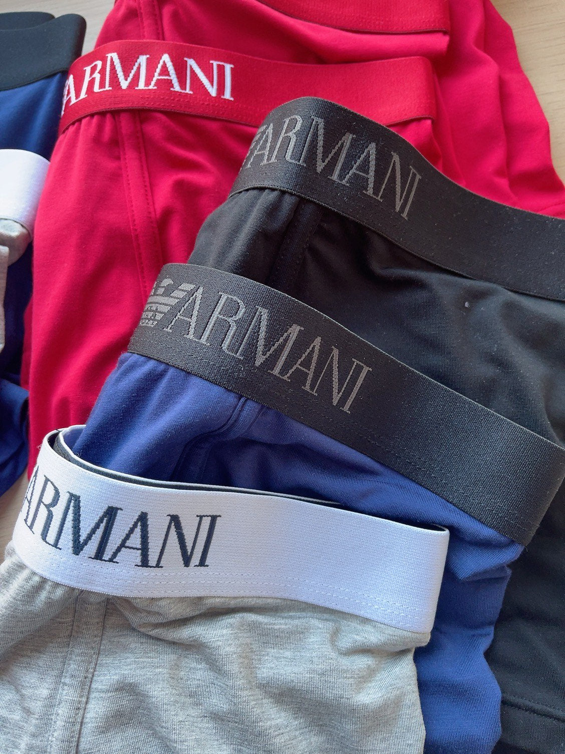 Emporio Armani contrast logo waistband trunks, image 7