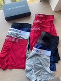 Emporio Armani contrast logo waistband trunks, image 1