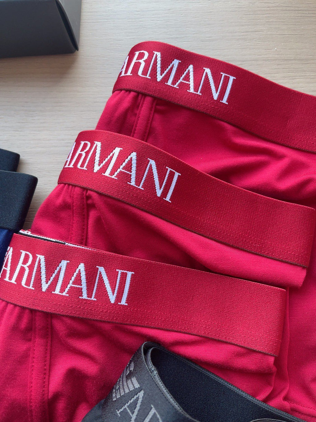 Emporio Armani contrast logo waistband trunks, image 8