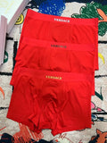 Versace red minimal wordmark boxer briefs - view 1