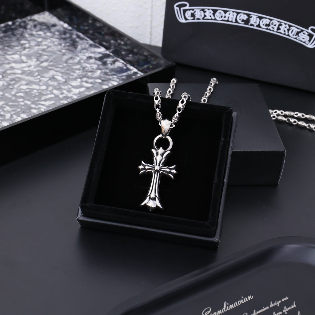 Chrome Hearts Petite Sculpted Cross Necklace - album image 1