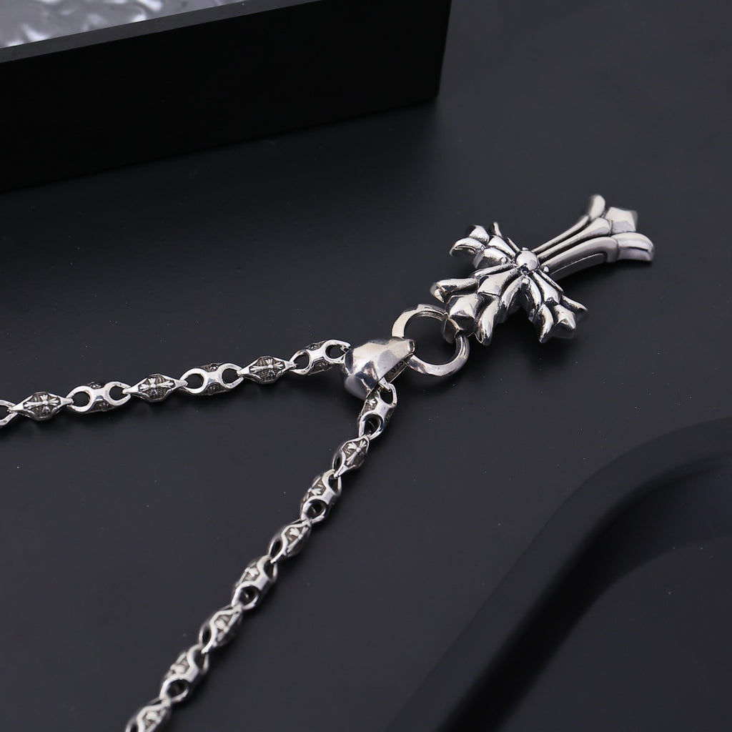 Chrome Hearts Petite Sculpted Cross Necklace - album image 5