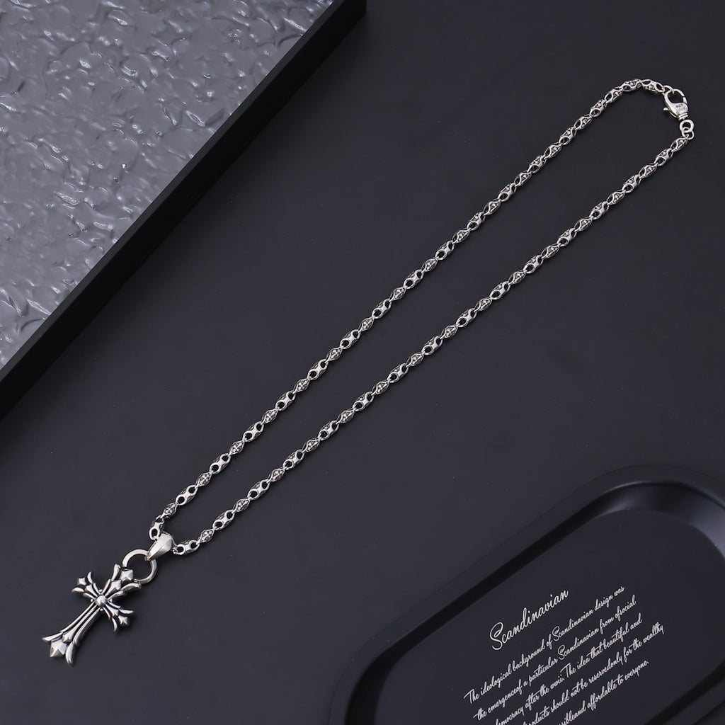 Chrome Hearts Petite Sculpted Cross Necklace - album image 4