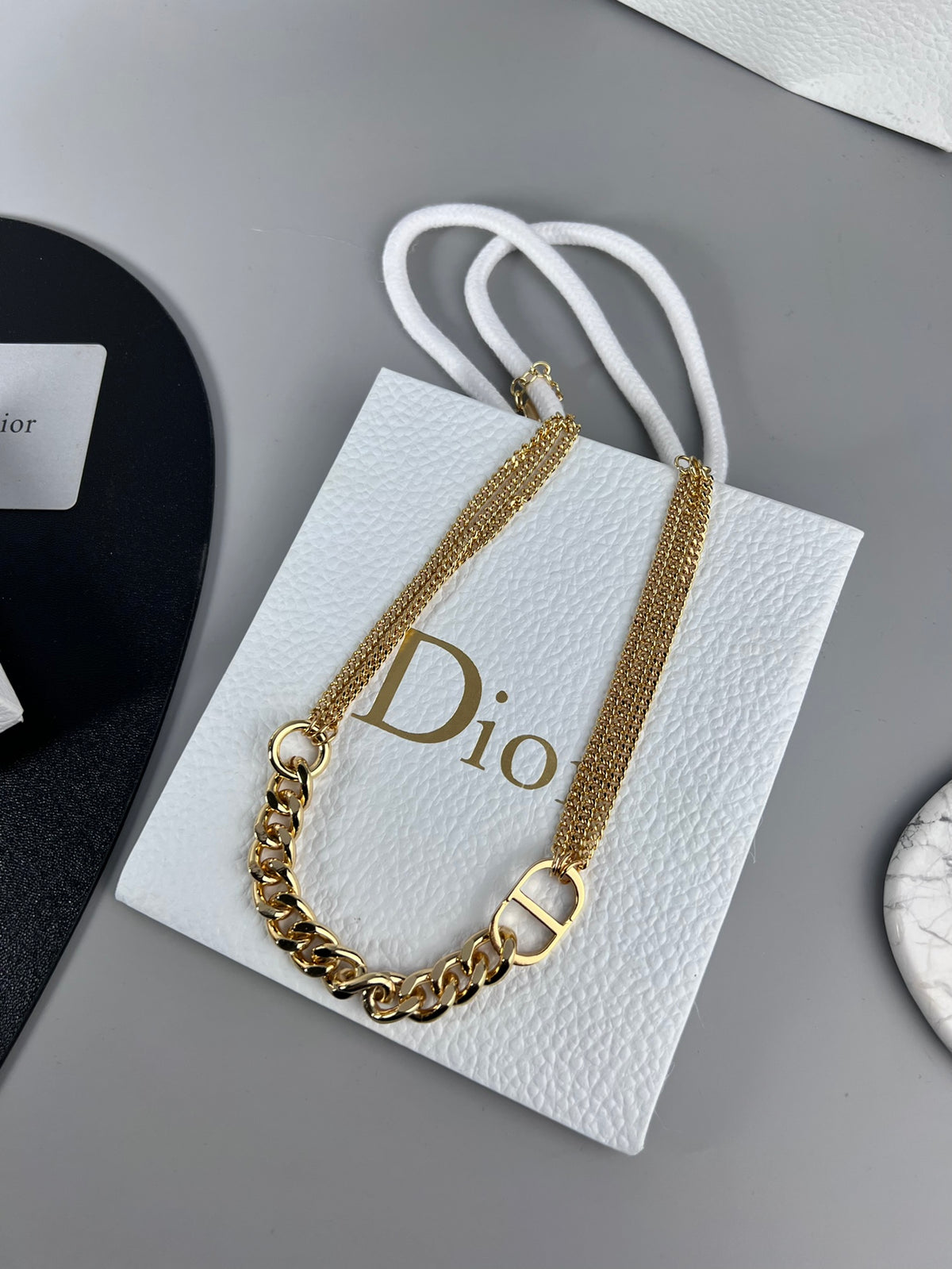 Dior Mixed-Chain CD Necklace - product image 4