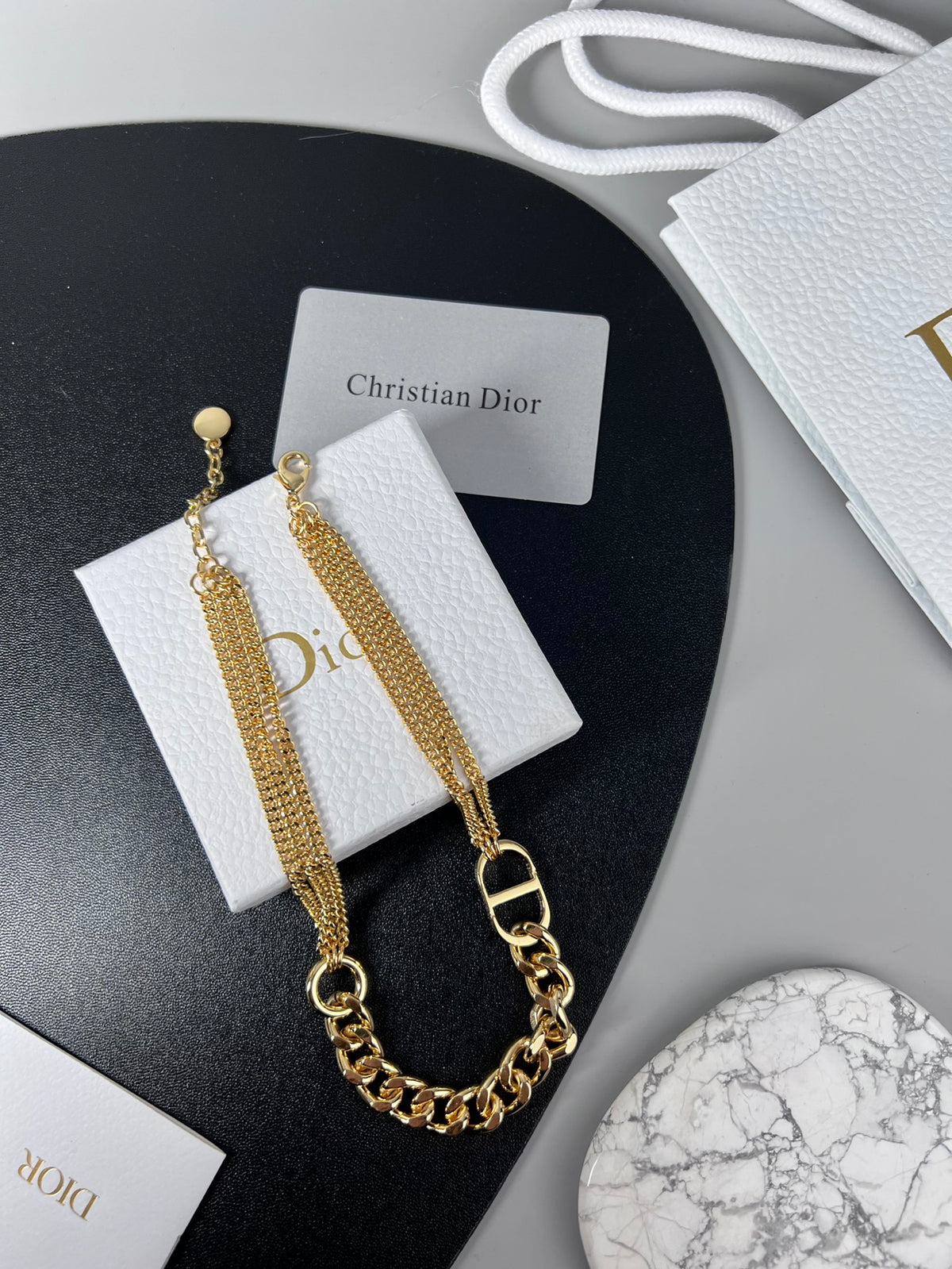 Dior Mixed-Chain CD Necklace - product image 2
