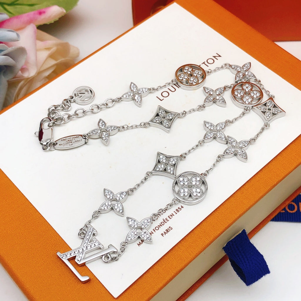 Louis Vuitton Silver-Tone Monogram Necklace - album image 3