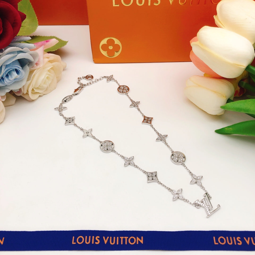Louis Vuitton Silver-Tone Monogram Necklace - album image 8