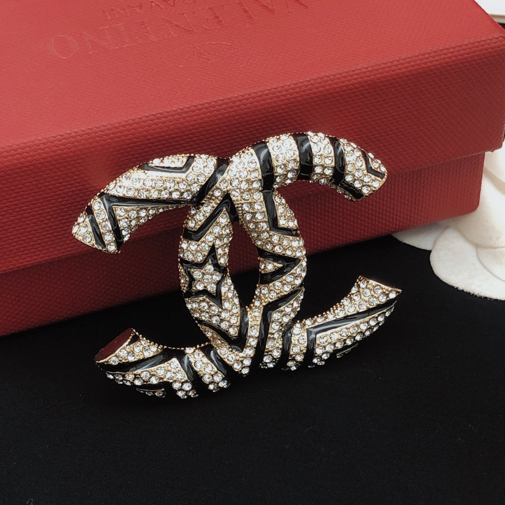 Chanel Enamel Black Star Brooch - album image 4